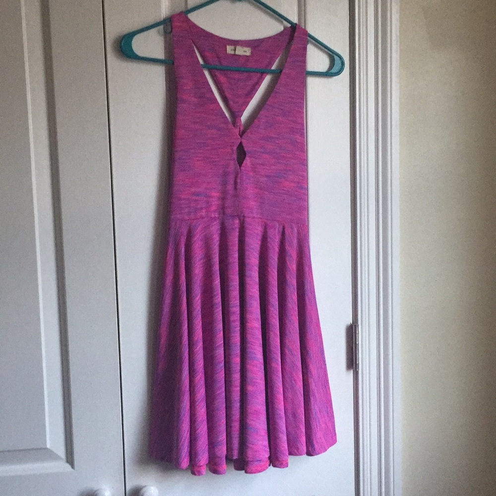 Silence + Noise Space Dye Pink Purple Dress size S